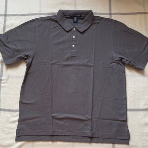 Men's Gray Polo Shirt Size Large